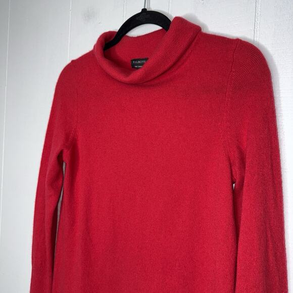 Talbots Women’s 100% Cashmere Cowl Neck Sweater Red Size Small - Picture 3 of 4